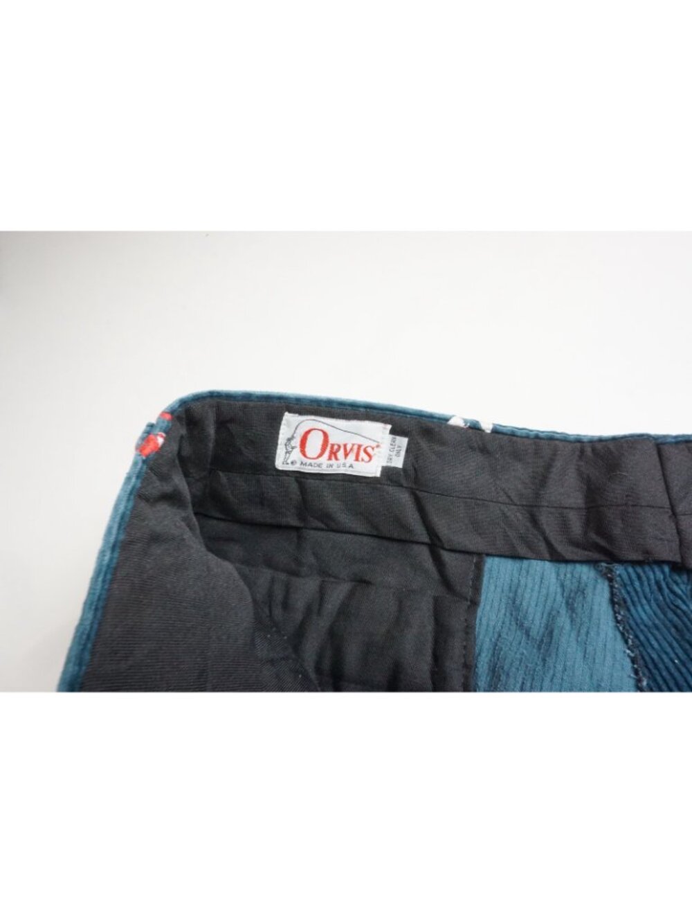 Orvis Blue White Red Snowman Corduroy Cotton Mens Pants Sz 36x28 USA - Picture 5 of 5